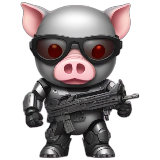 terminator pig emoji