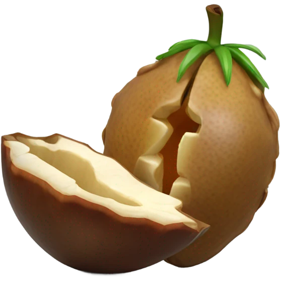 date with a nut inside emoji