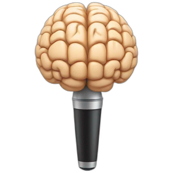 Brain-Microphone emoji