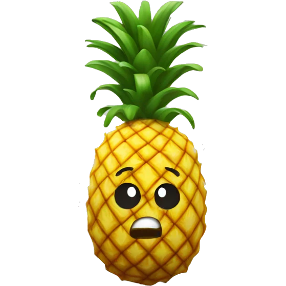 Upside down pineapple emoji