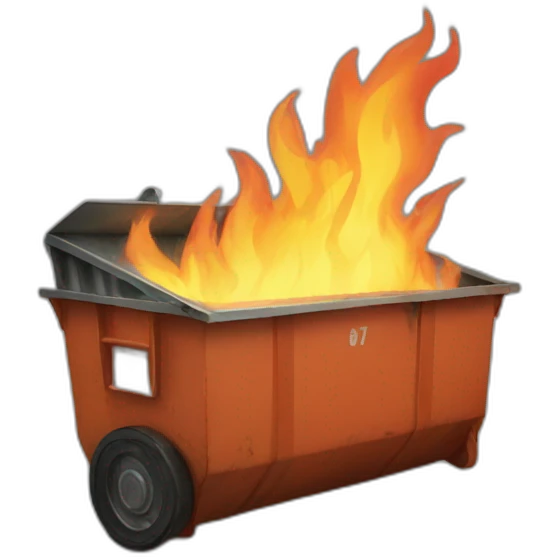 dumpster fire emoji