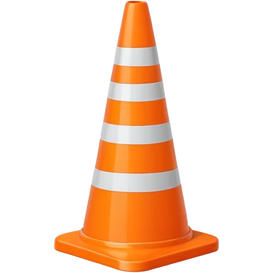 traffic cone orange  emoji