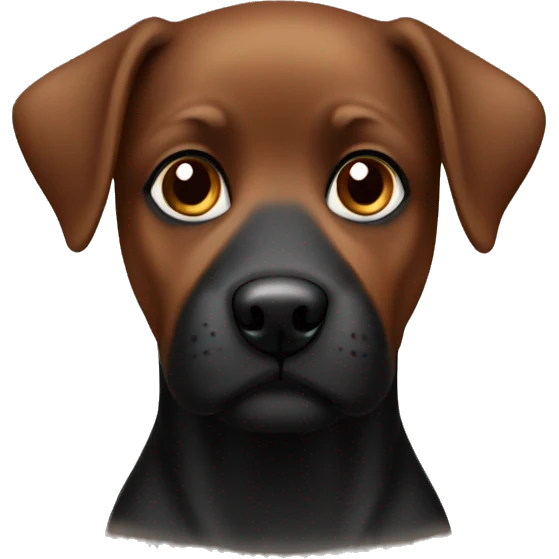  black and brown dog  emoji