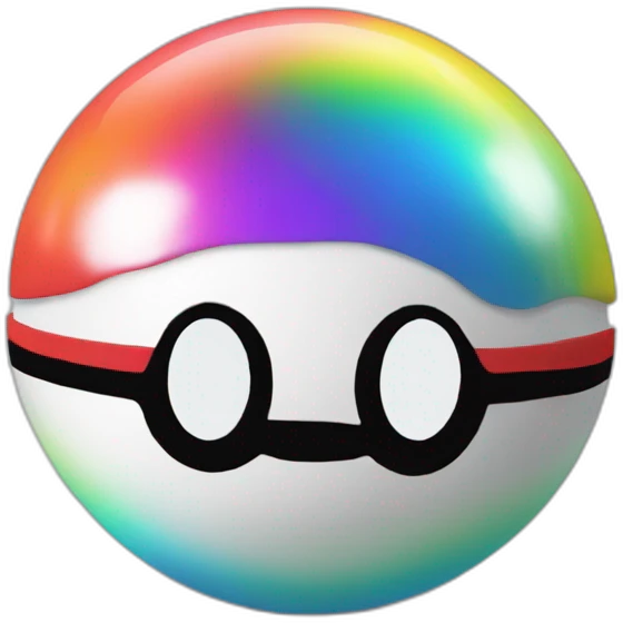 rainbow pokeball emoji
