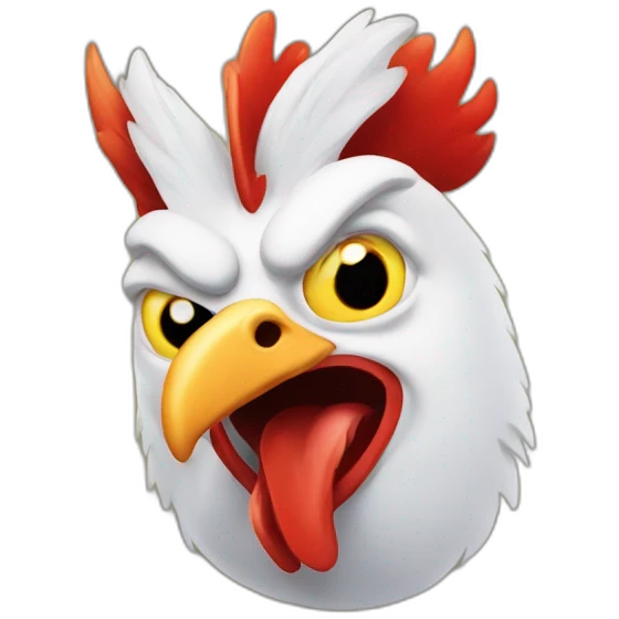 chicken devil emoji