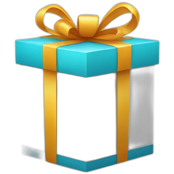 gift box with smile emoji
