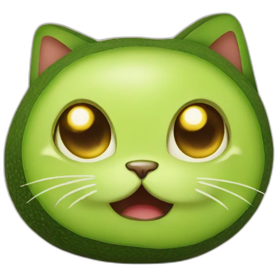 avocado kitty emoji