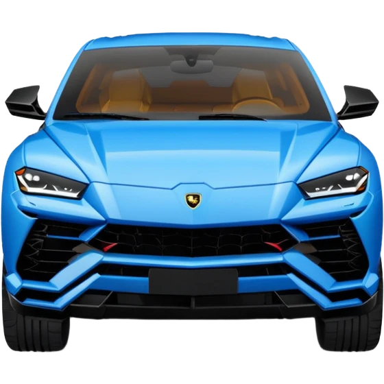 lamborghini urus de face bleu emoji