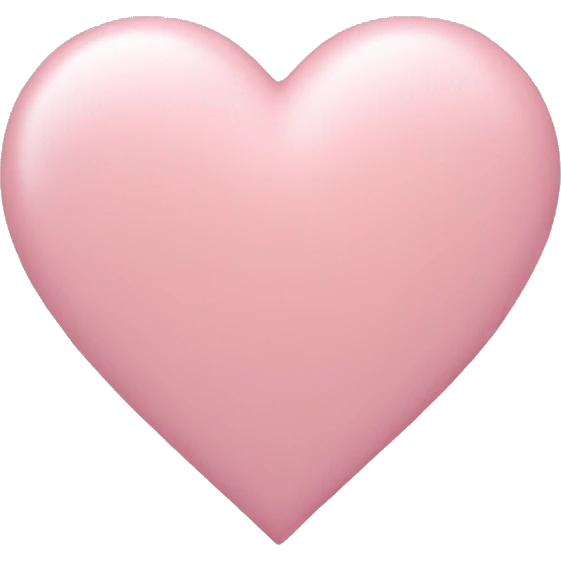 pastel pink heart emoji