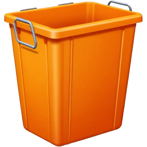 orange bin emoji