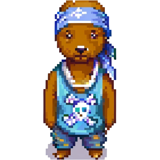 2Pac в полный рост, no background emoji