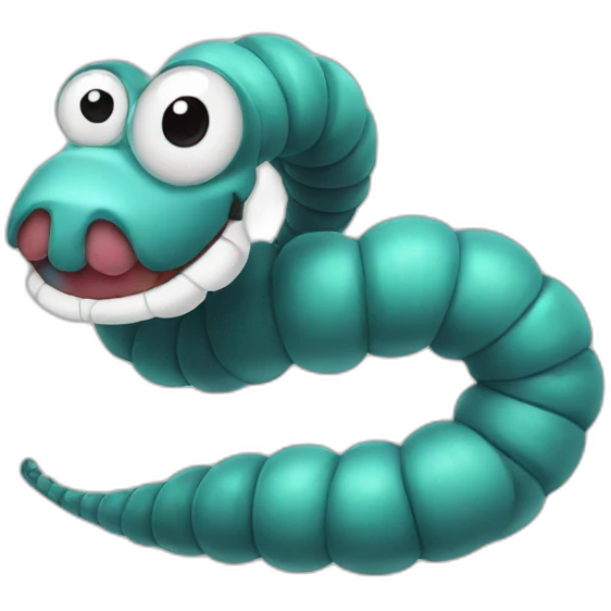 worm emoji