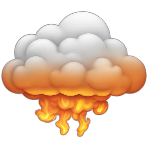 burning clouds emoji