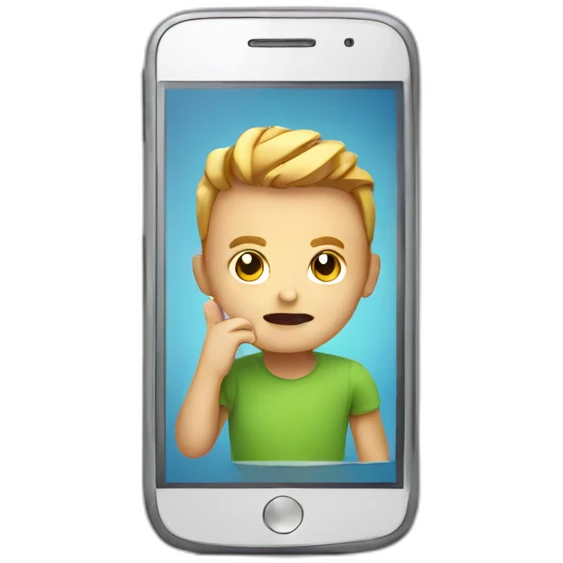 smartphone addicat emoji