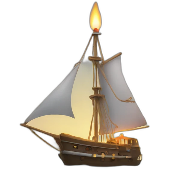 candle ship emoji