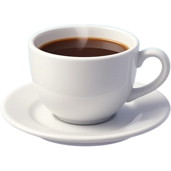 Surrealist reaction icon: coffee cup floating in a dreamy sky, steam ...