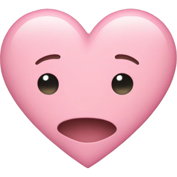 Pastel pink heart emoji
