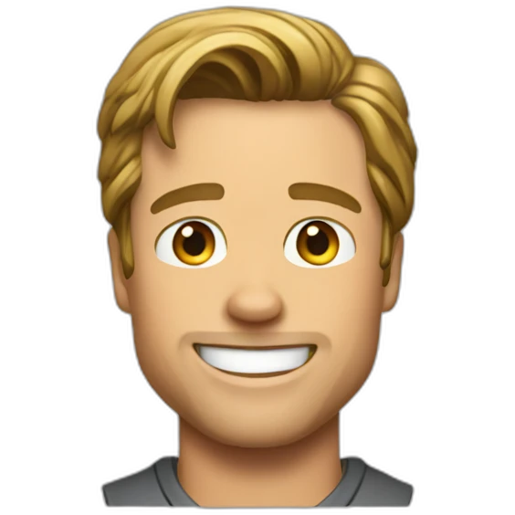 Brad pitt waving emoji