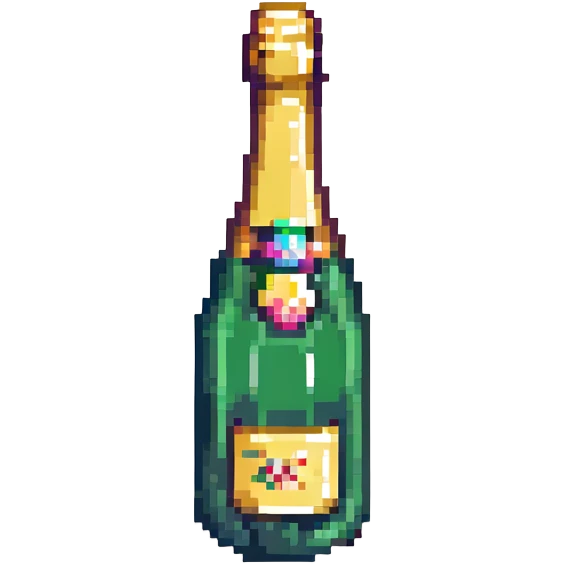 champagne bottle emoji
