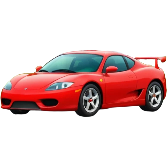 car sport in front of a normal house emoji