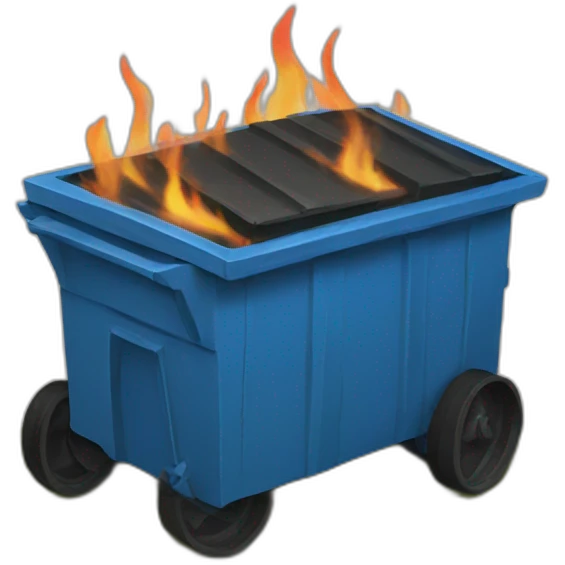 dumpster fire emoji