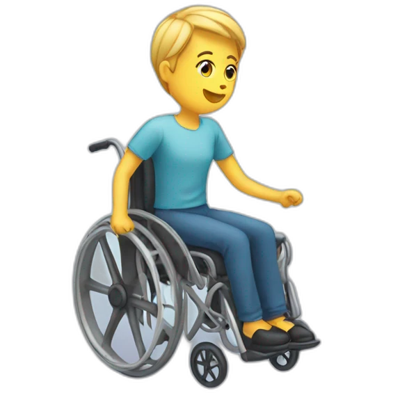 Wheelchair love emoji