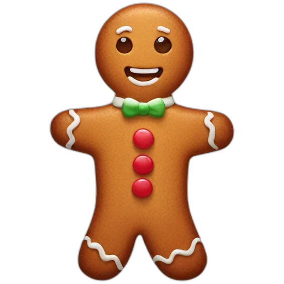 gingerbread man emoji