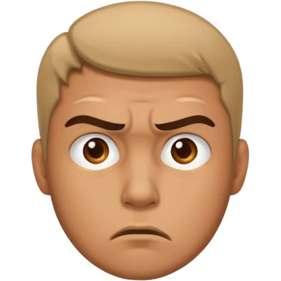 man both sad and angry emoji
