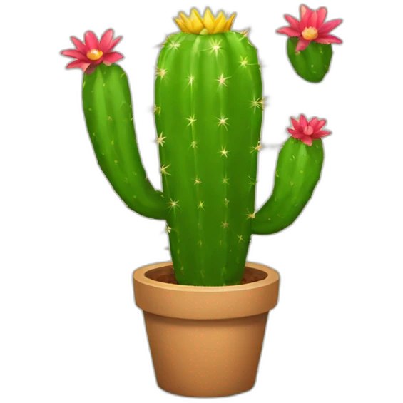 Queen cactus emoji
