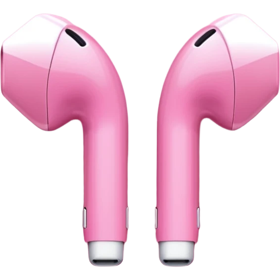 Pink earpod emoji