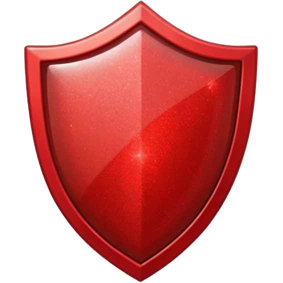 glitter red shield emoji
