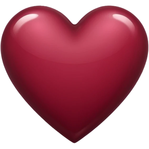 burgundy heart emoji