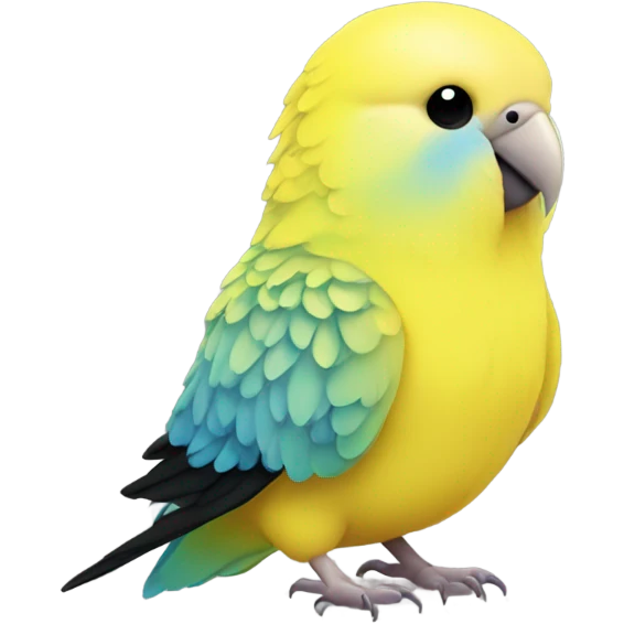 cute yellow budgie emoji