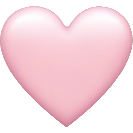 Light pink heart  emoji