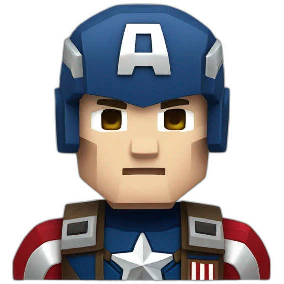 Minecraft Captain America emoji