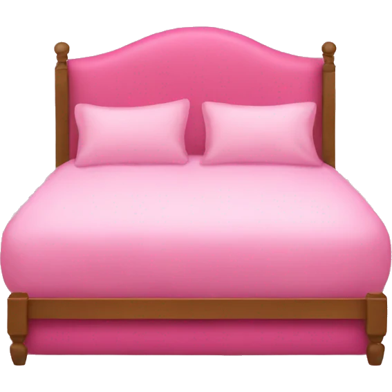 a big pink bed emoji