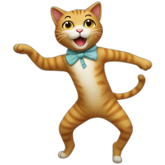 Dancing cat emoji