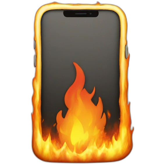 iphone-burning emoji
