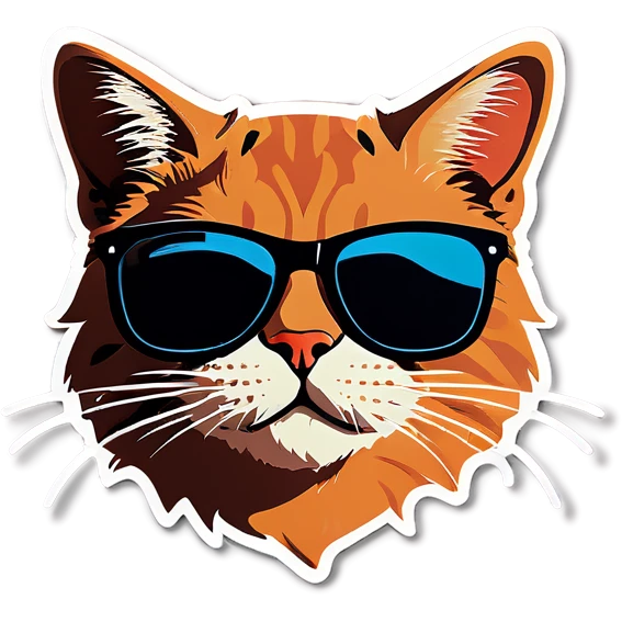 Cat with sunglasses emoji