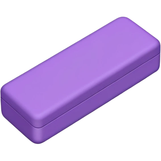 Purple rectangular eraser emoji