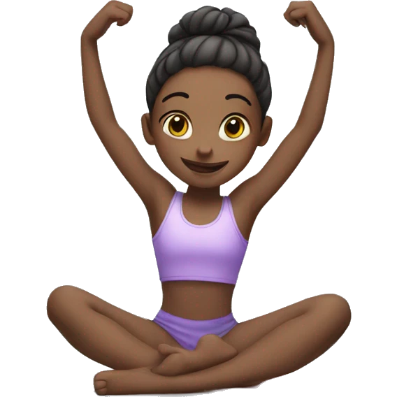 Girl doing splits emoji