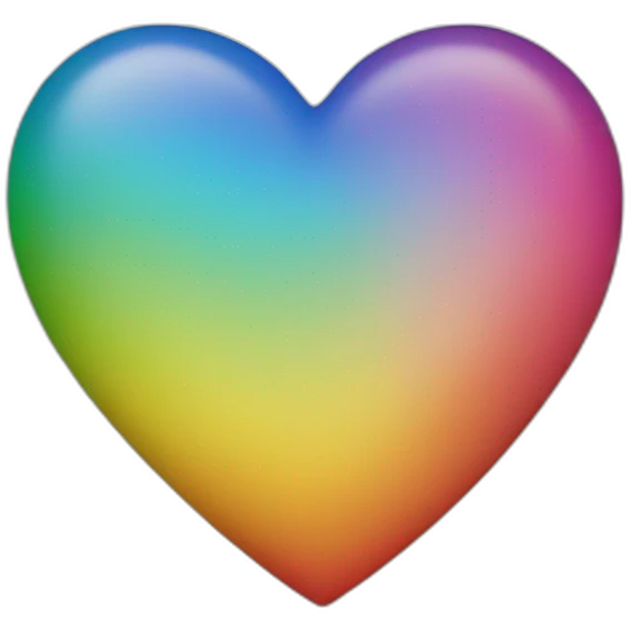 Rainbow heart emoji