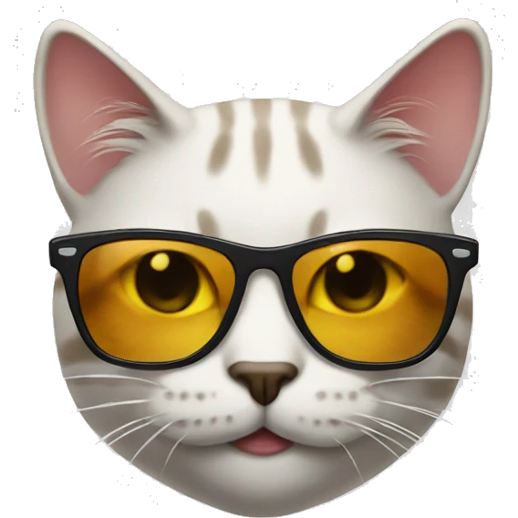 Cat with sunglasses emoji