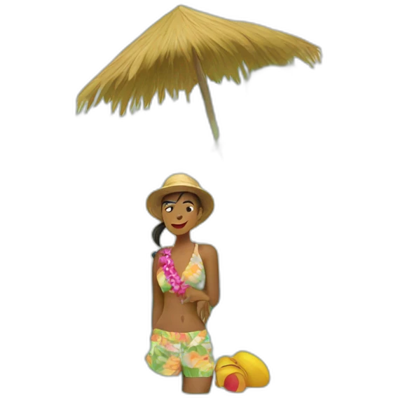 Hawaii vacation emoji