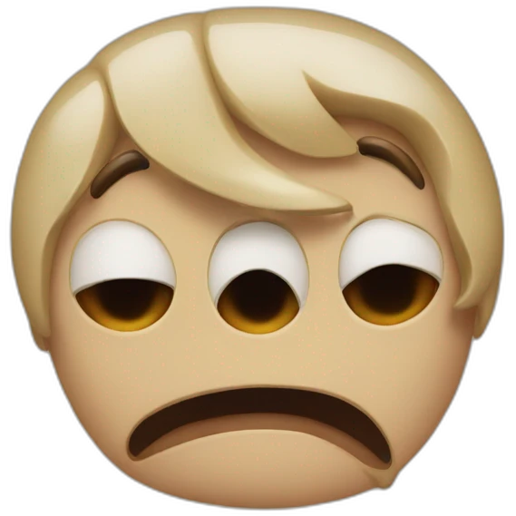 Disappointed scream emoji