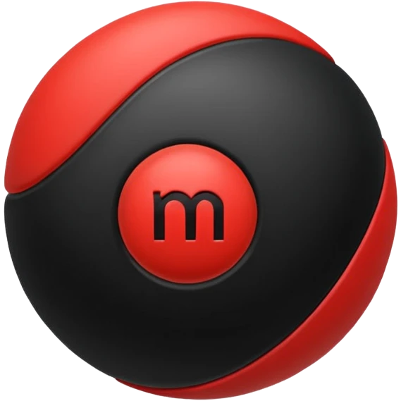 Pull-ball with MB written in the circle in on it emoji