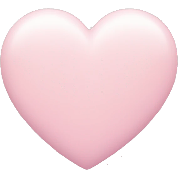 pastel pink heart emoji
