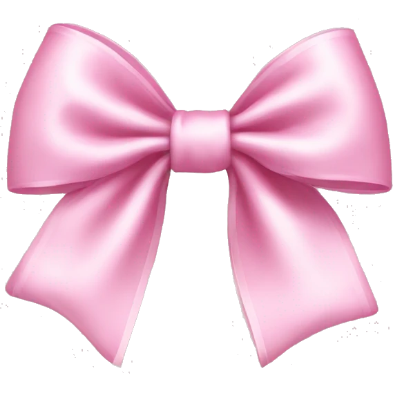 Light pink bow emoji