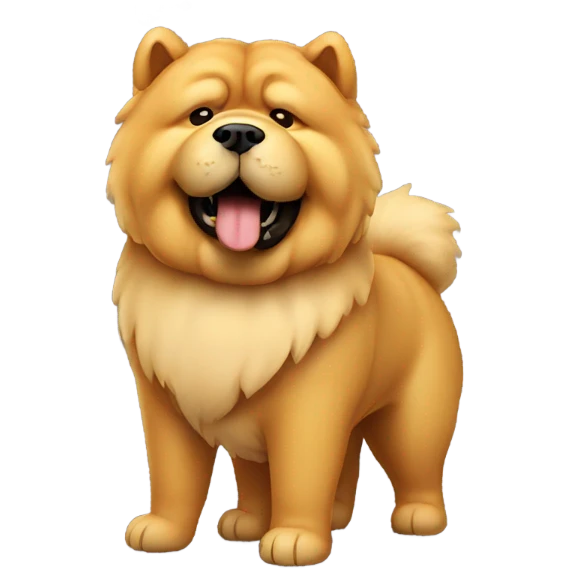 chow chow with cigarette emoji