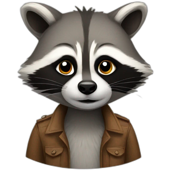Raccoon emoji